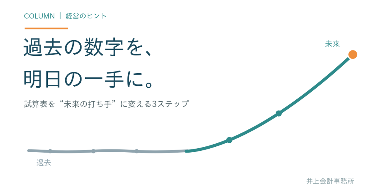 赤字じゃないのになぜ通帳を見るのが怖いのか～試算表を“明日の打ち手”に変える3ステップ～